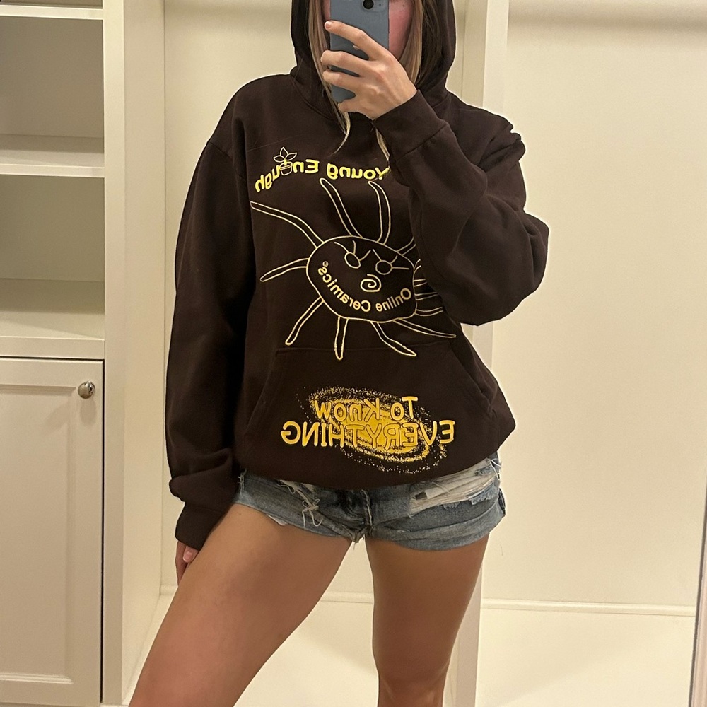 Online Ceramics brown wisdom sun hoodie